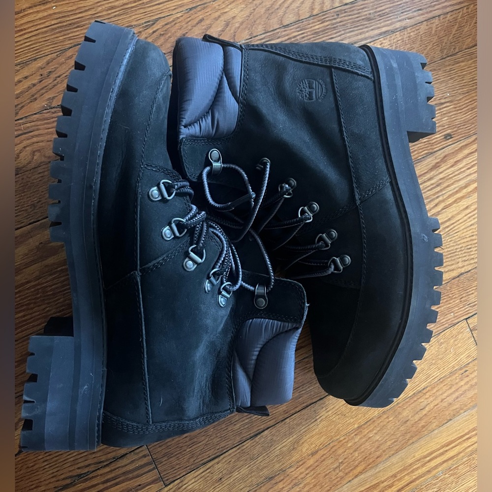 Black Timberland 6 Inch Waterproof Boot